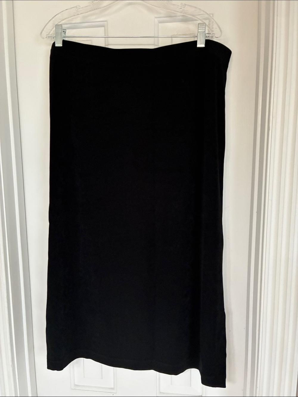 Chico's Black Midi Straight Skirt — Sleek Classic